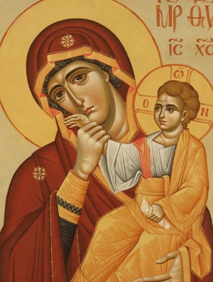 Икона Пресвятой Богородицы «Отрада» («Утешение») Ватопедская