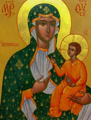 Икона Пресвятой Богородицы Ченстоховская