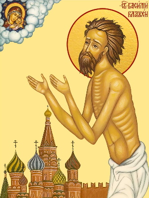 Житие блаженного Василия Московского, Христа ради юродивого