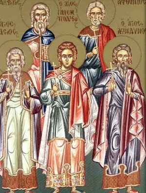 Житие мучеников Акиндина, Пигасия, Аффония, Елпидифора и Анемподиста